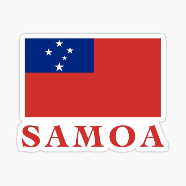 Item preview, SAMOA FLAG designed and sold by Kiwidom.