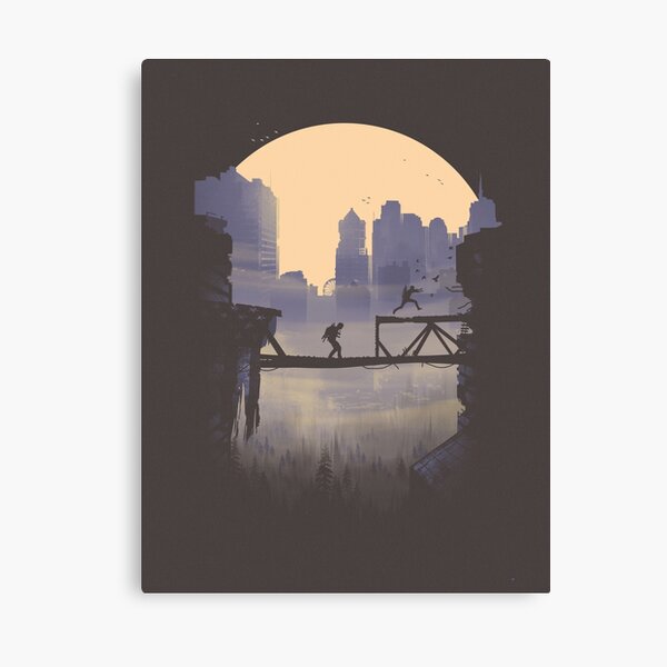 The Last of Us 2 - Abby et Lev en mouvement. Impression sur toile