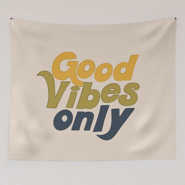 Item preview, Good Vibes Only - Impresión de estilo retro vintage de los años 70 designed and sold by Aryeh Studio.