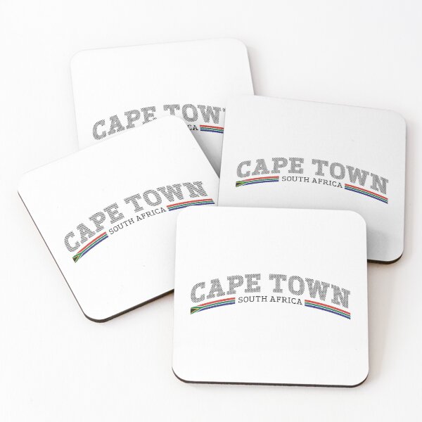 Item preview, Cape Town South Africa Black Dot Text Pattern designed and sold by ElPato.
