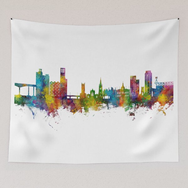 Item preview, Ipswich England Skyline designed and sold by ArtPrints.