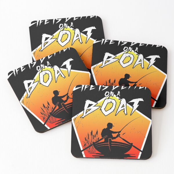 Item preview, Vintage Life is Better on A Boat Gift design Sailing Fishing design designed and sold by Lisbob.