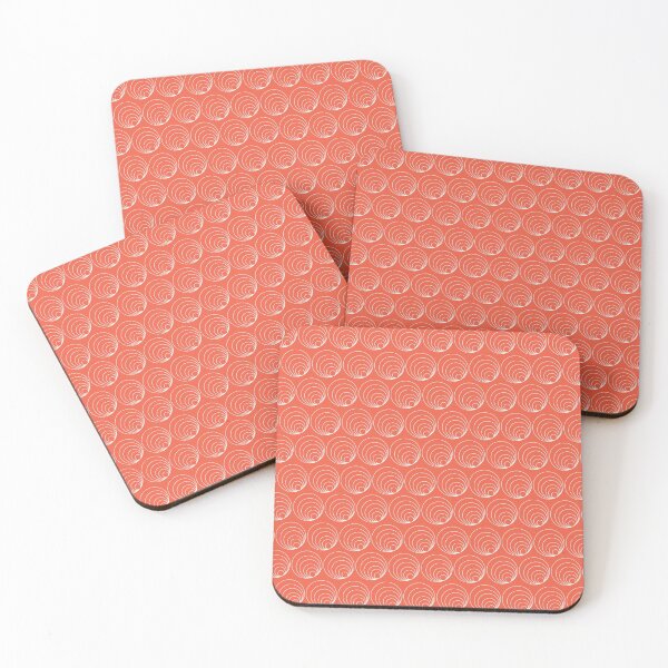 Item preview, Circles pattern peach pink designed and sold by JillBusbyArt.