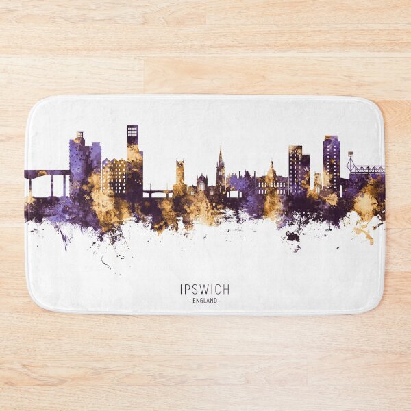 Item preview, Ipswich England Skyline designed and sold by ArtPrints.
