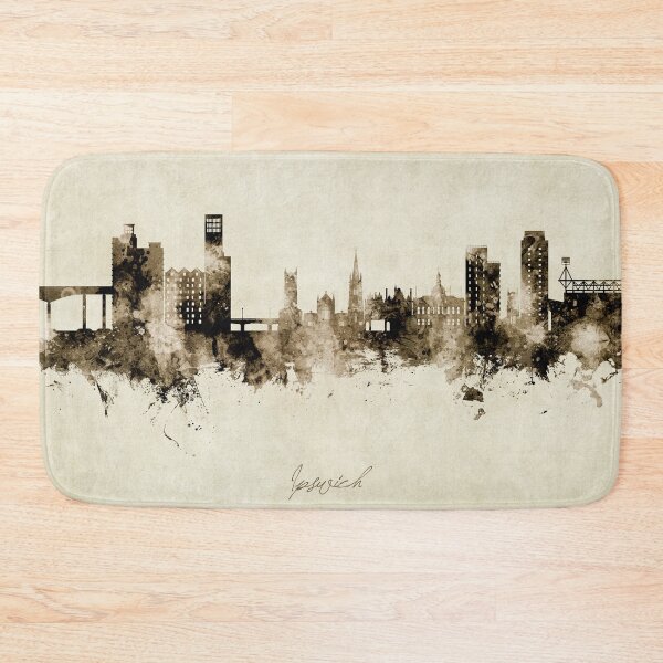 Item preview, Ipswich England Skyline designed and sold by ArtPrints.