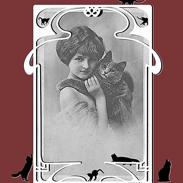 Artwork thumbnail, Vintage ~Kiddy with Kitty~ by scatharis