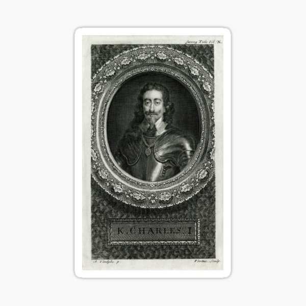 Civil War English King beheaded 1649 Sticker