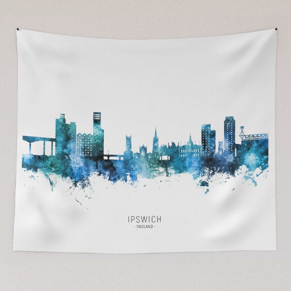 Item preview, Ipswich England Skyline designed and sold by ArtPrints.