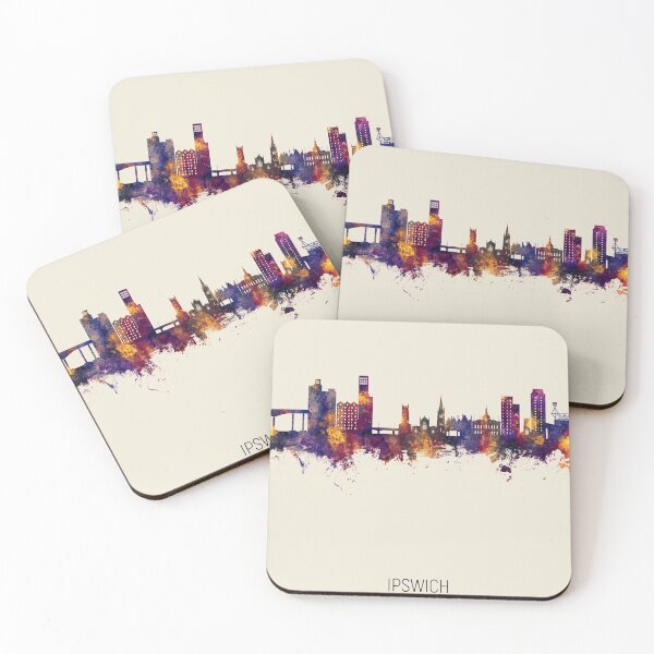 Item preview, Ipswich England Skyline designed and sold by ArtPrints.