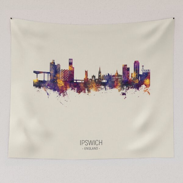 Item preview, Ipswich England Skyline designed and sold by ArtPrints.