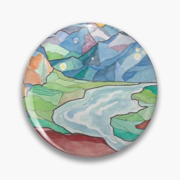 Item preview, Colorful Canyon Watercolor designed and sold by ManoonFrance.