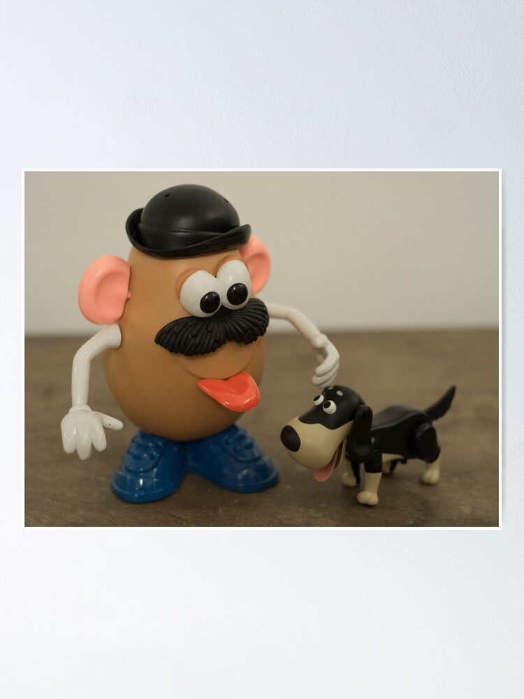 "Mr Potato Head and his doggy " Poster by hawkie Redbubble