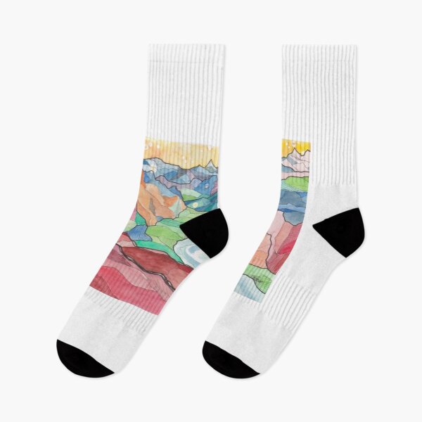 Item preview, Colorful Canyon Watercolor designed and sold by ManoonFrance.