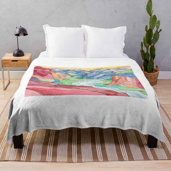 Item preview, Colorful Canyon Watercolor designed and sold by ManoonFrance.