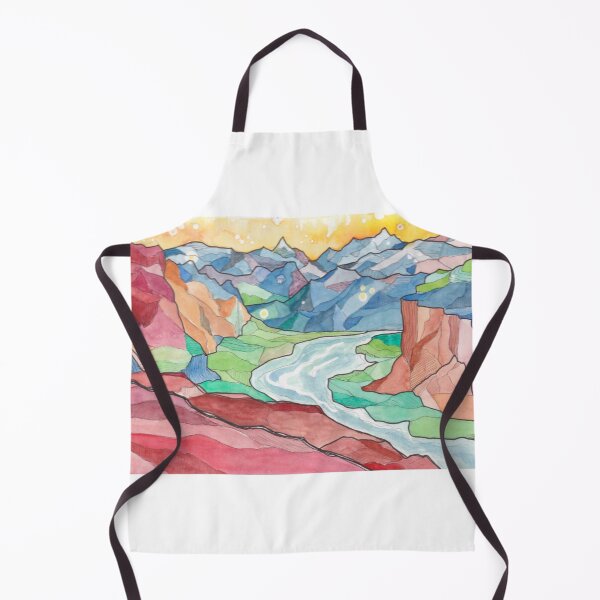 Item preview, Colorful Canyon Watercolor designed and sold by ManoonFrance.