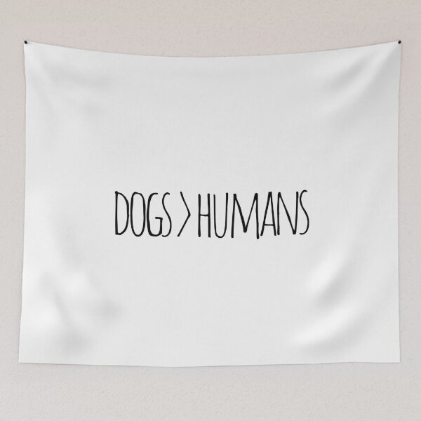 Item preview, Dogs Over Humans gift idea for dog lovers designed and sold by The Little Wood Cottage.