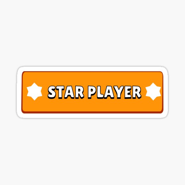 Jugador estrella de Brawl Star Pegatina