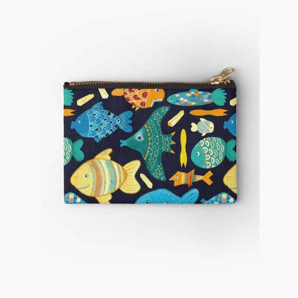 Item preview, Fish'n Chips in the lake - seamless pattern designed and sold by colorofmagic.