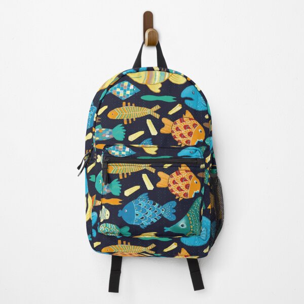 Item preview, Fish'n Chips in the lake - seamless pattern designed and sold by colorofmagic.