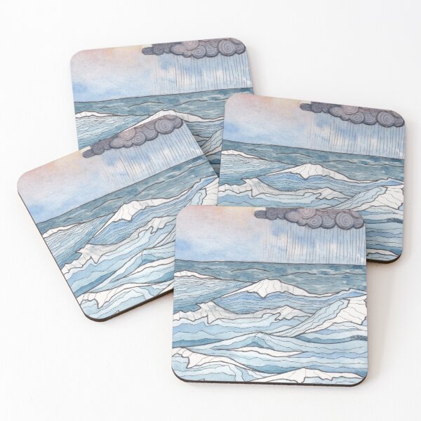 Item preview, Peacefull Watercolor Ocean designed and sold by ManoonFrance.