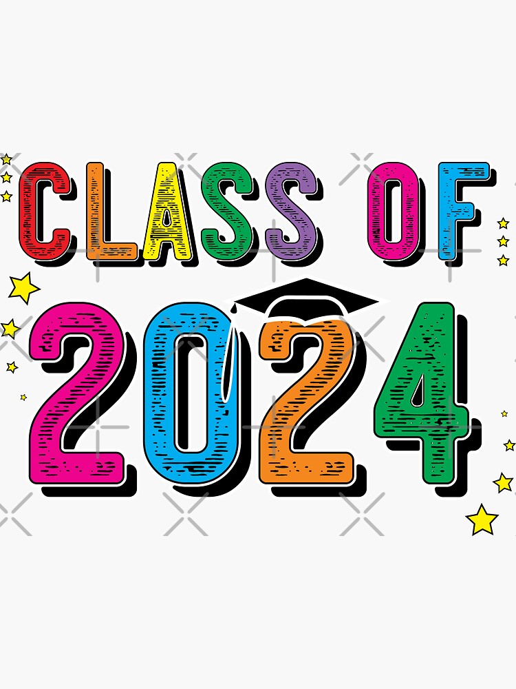 "Class Of 2024 Graduation Senior Grow With Me" Sticker by ZNOVANNA