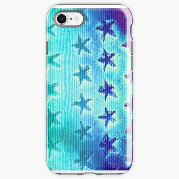 stars blue green purple iPhone Tough Case