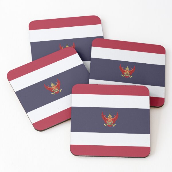 Item preview, Thai square flag with Emblem designed and sold by P-I-R.