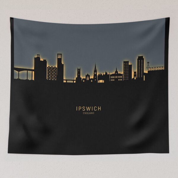 Item preview, Ipswich England Skyline designed and sold by ArtPrints.