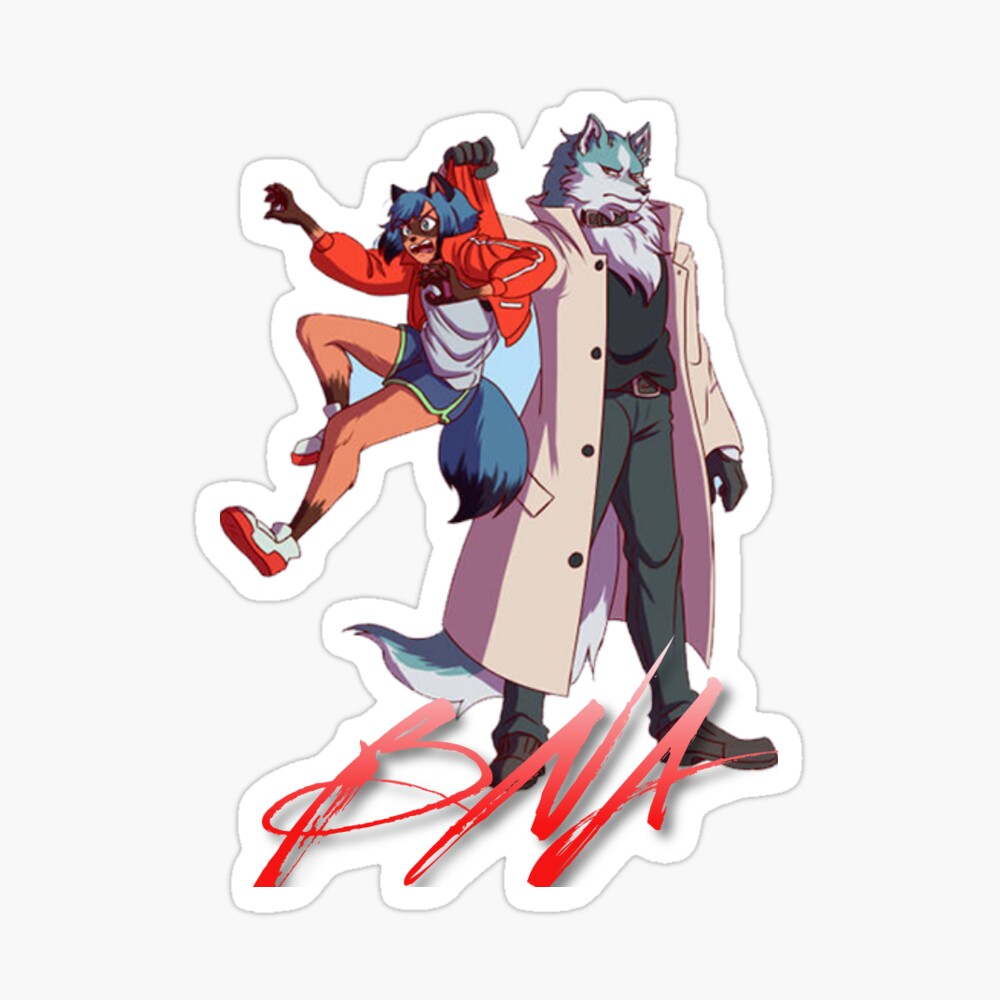 Bna Sticker By Lunalpha Redbubble - shirou ogami roblox