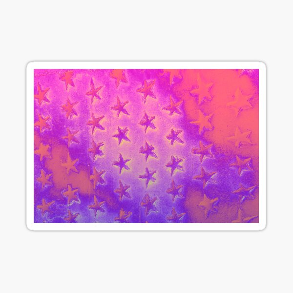 stars pink purple Sticker