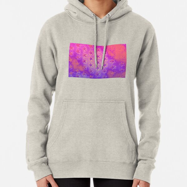 stars pink purple Pullover Hoodie