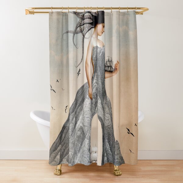 digital artwork Shower Curtain