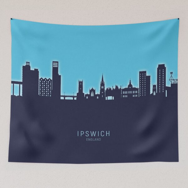Item preview, Ipswich England Skyline designed and sold by ArtPrints.