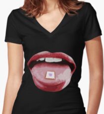 LSD Women's Fitted V-Neck T-Shirt