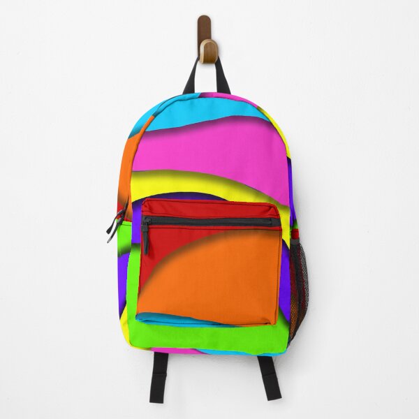 Item preview, Abstract 3D rainbow colored background with waves designed and sold by With My Hands By K.