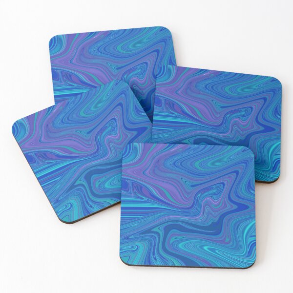 Item preview, Blue and Purple Abstract - Rainbow Tie Dye Print Pattern designed and sold by Aryeh Studio.