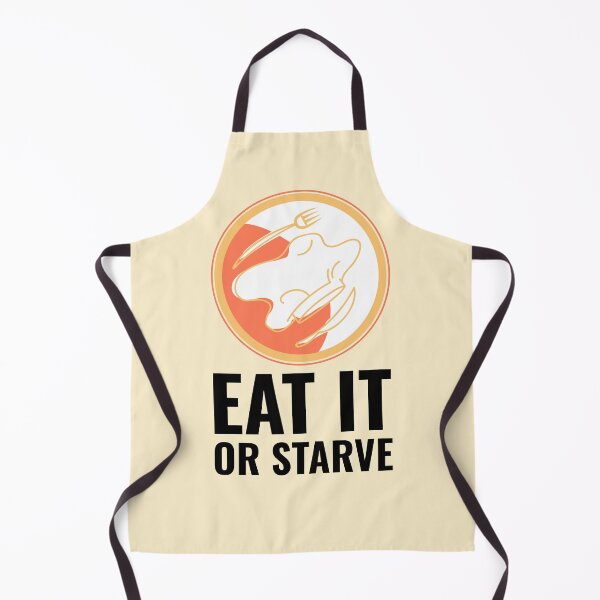 Artikelvorschau, Home Chef Quote Eat it oder Starve Utensils und Chef Hat Black entworfen und verkauft von javes93.