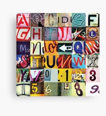 Instagram Alphabet Collection #3 Canvas Print