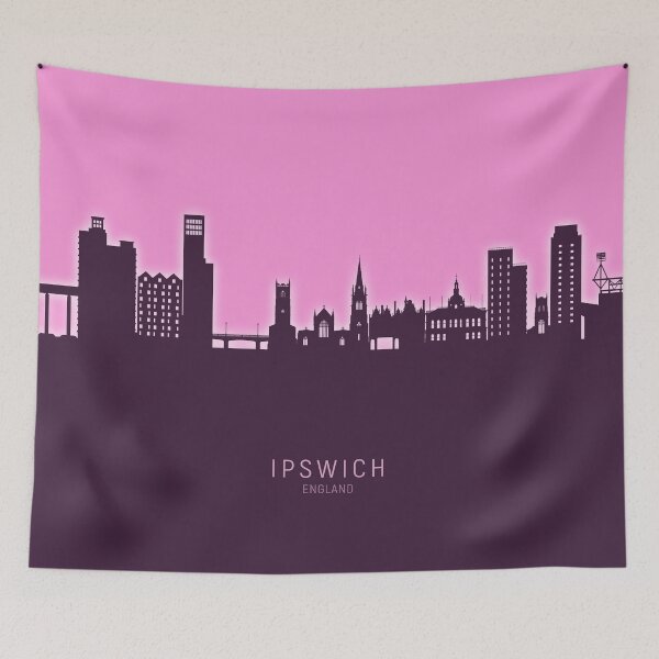 Item preview, Ipswich England Skyline designed and sold by ArtPrints.