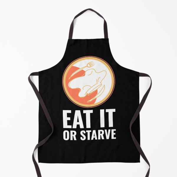Artikelvorschau, Home Chef Quote Eat it oder Starve Utensils und Chef Hat White entworfen und verkauft von javes93.