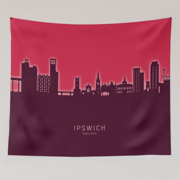 Item preview, Ipswich England Skyline designed and sold by ArtPrints.