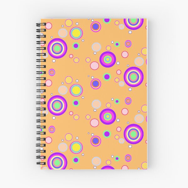 Item preview, Orange Early 2000s Colourful Circles Geometrical Pattern  designed and sold by junepillows.