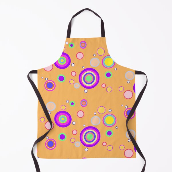 Item preview, Orange Early 2000s Colourful Circles Geometrical Pattern  designed and sold by junepillows.