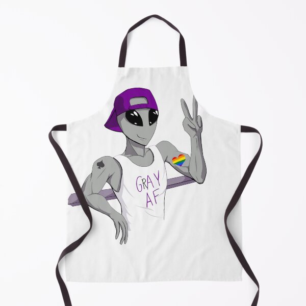 Item preview, Homoromantic Grey Ace Alien designed and sold by silentrebel.