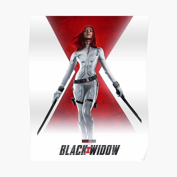 black white red Poster