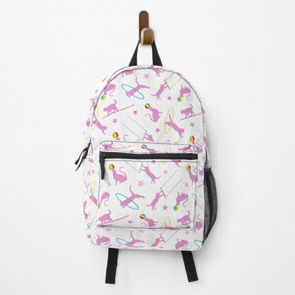 Item preview, Acrobatic Cats in Pink & White designed and sold by The Wellington Boot.