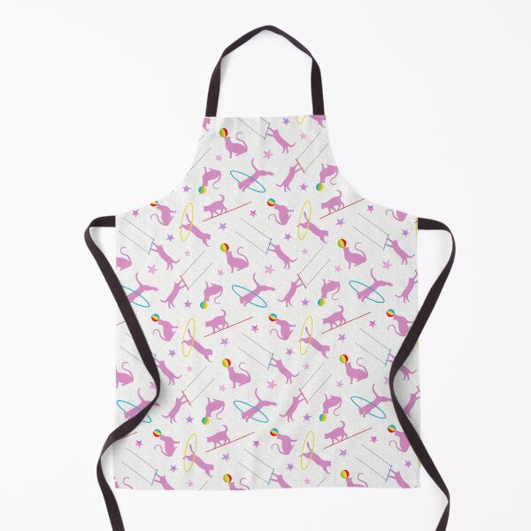 Item preview, Acrobatic Cats in Pink & White designed and sold by The Wellington Boot.
