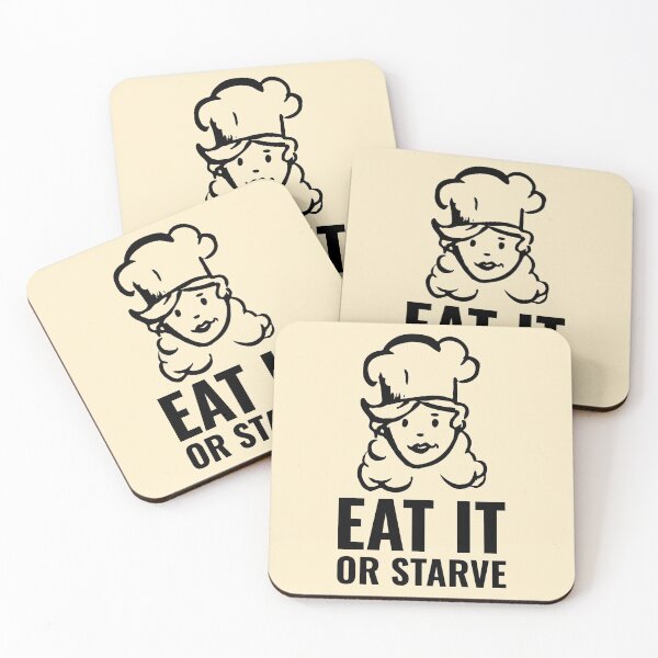 Item preview, Home Chef Meme Eat it or Starve Mom Cook Black designed and sold by javes93.