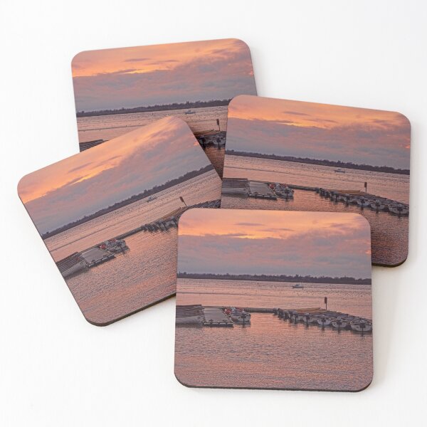 Item preview, Moored Boats at sunset designed and sold by Avril Harris.