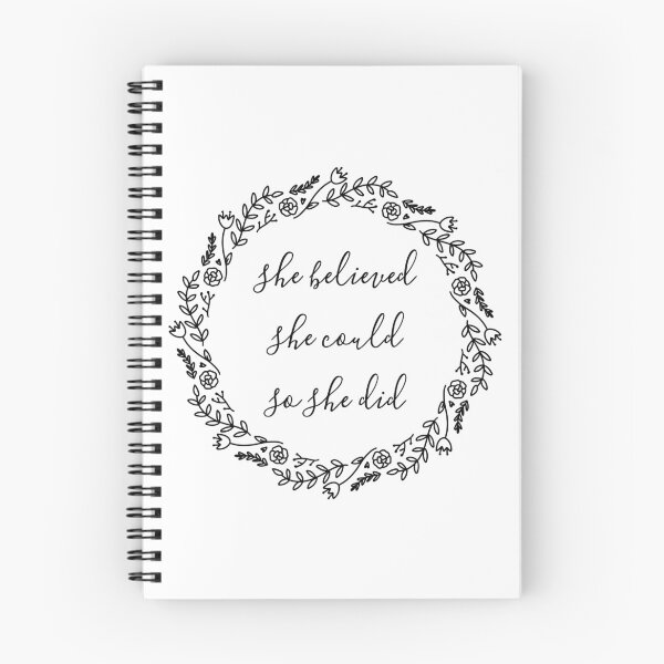 Item preview, She Believed She Could So She Did Handlettered Quote designed and sold by CarlosAlberto.